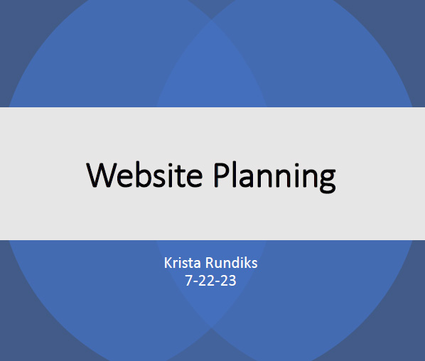 Website Planning Pre-Production Document Example